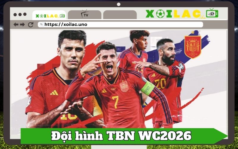 Đội Hình Tây Ban Nha Tại World Cup 2026 – Bò Tót Đỏ Tung Hoành