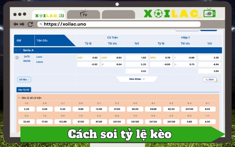 Hướng dẫn sử dụng kèo nhà cái tại Xoilac.uno